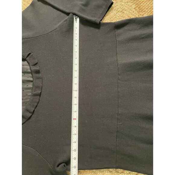 Draper James RSVP Sweater Knit black dress with Illusion bodice plus SZ XXL - Picture 9 of 10